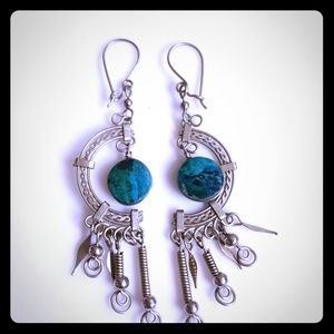 Southwest style turquoise earrings